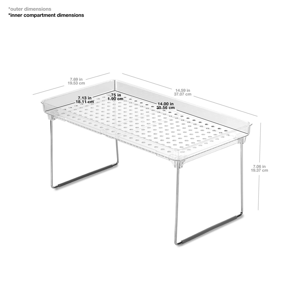madesmart Stacking Shelf The Container Store